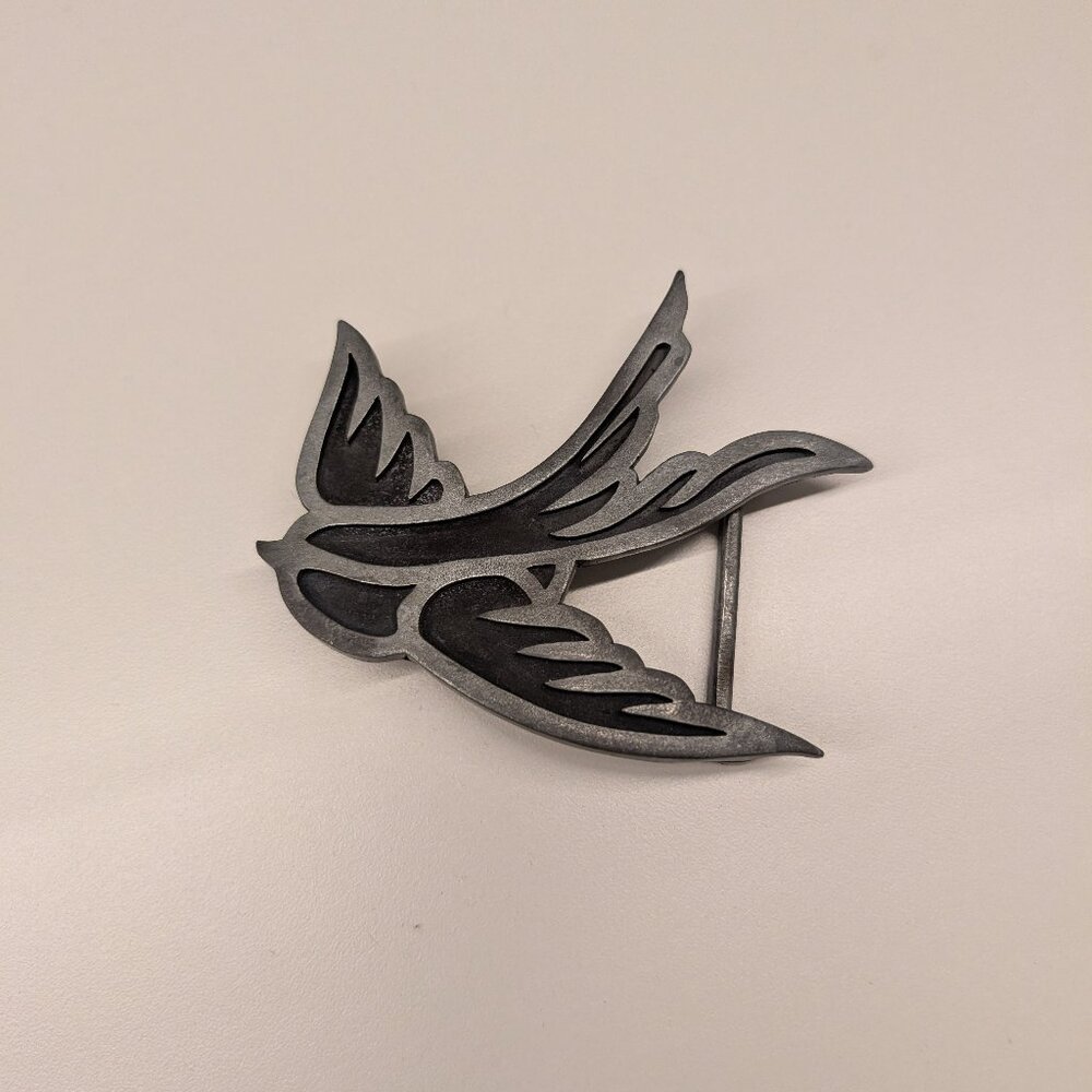 Heavy Metal Swallow Belt Buckle